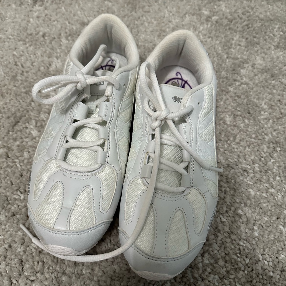 White Kappa cheer shoes
